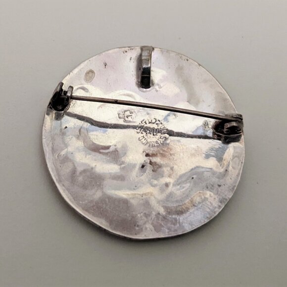 Sterling Silver (925) and Abalone Brooch/ Pendant - Picture 2 of 2